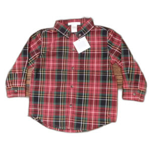 Janie and Jack Flannel Shirt Kids Baby Size 18-24 Months NWT